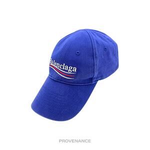 🔴 Balenciaga Political Campaign Cap Hat - Archetype Blue
